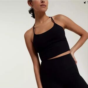 Calia Rib Crop Cami Frosted Lemon XXL